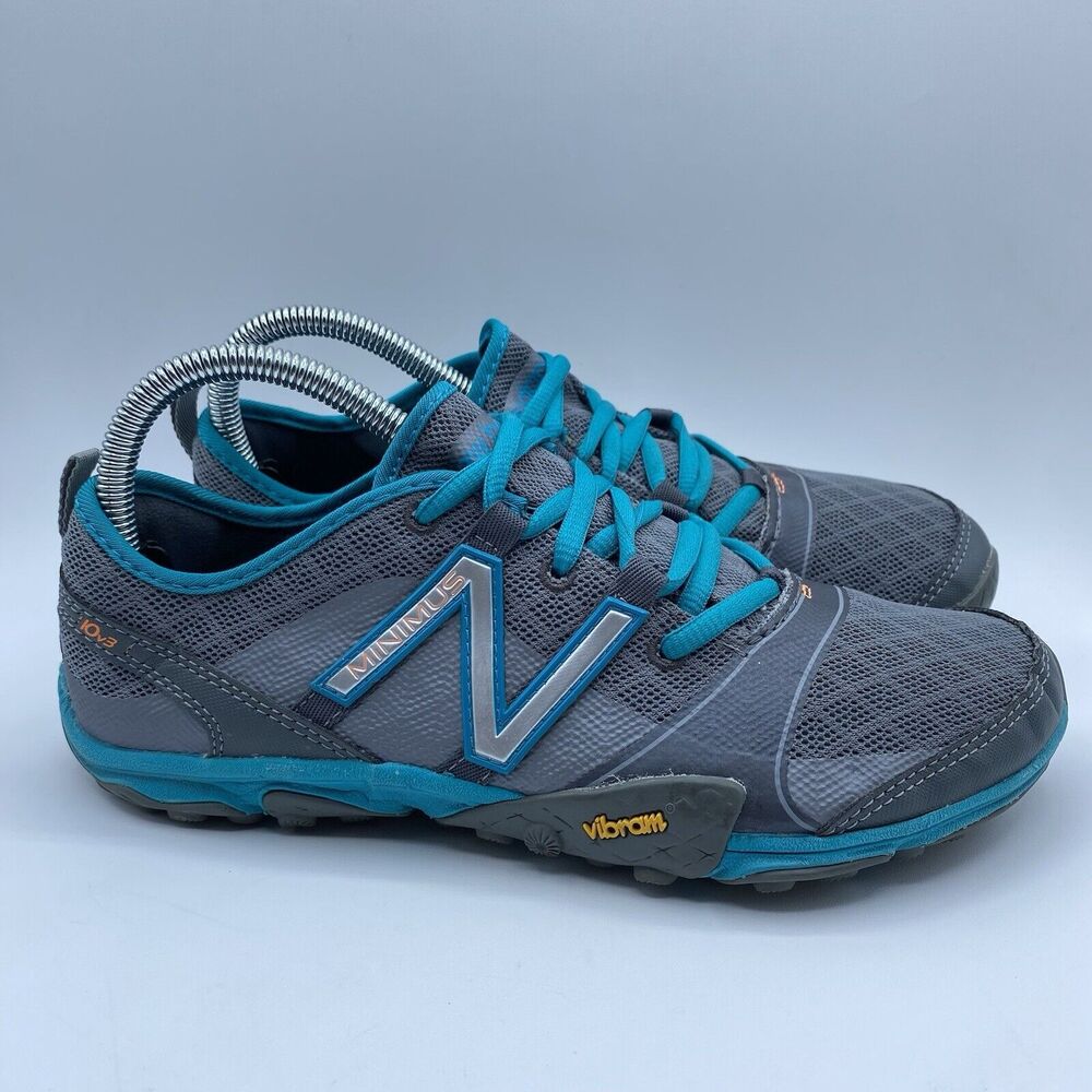 New Balance Minimus 10v3 Womens Size 8 B Trail Barefoot Running Shoes Gray Blue